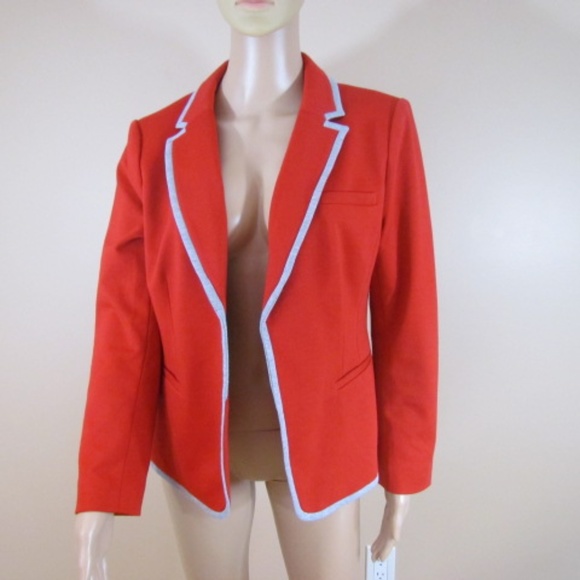 Jackets & Blazers - ANN TAYLOR LOFT WOMEN JACKET RED SIZE 10
